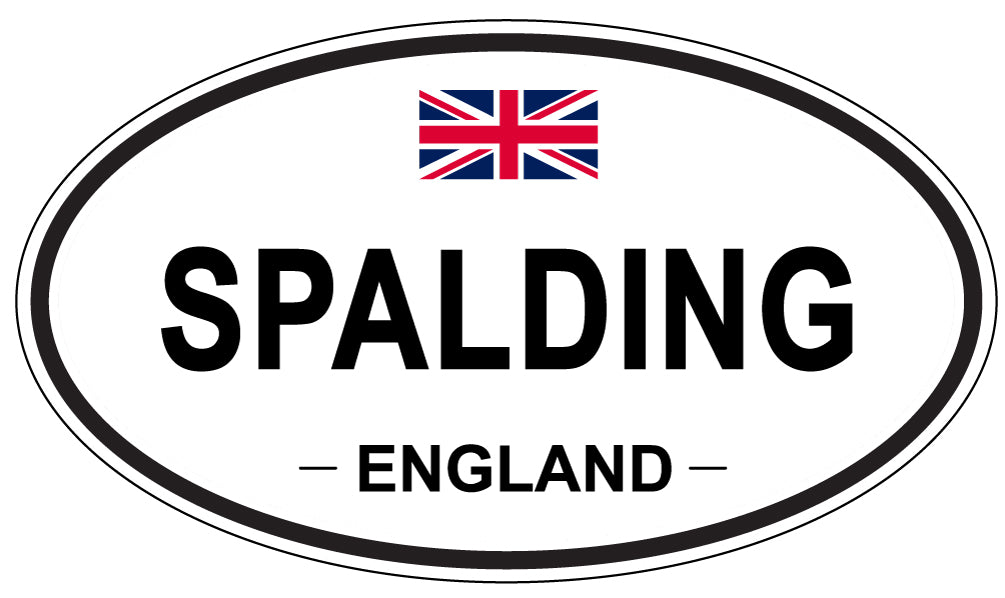 SPALDING, ENGLAND - Oval Sticker