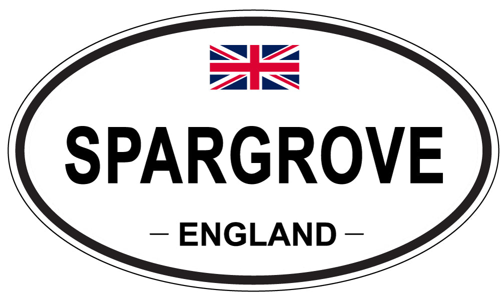 SPARGROVE, ENGLAND - Oval Sticker