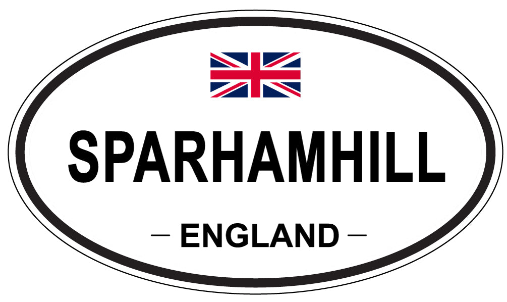 SPARHAMHILL, ENGLAND - Oval Sticker