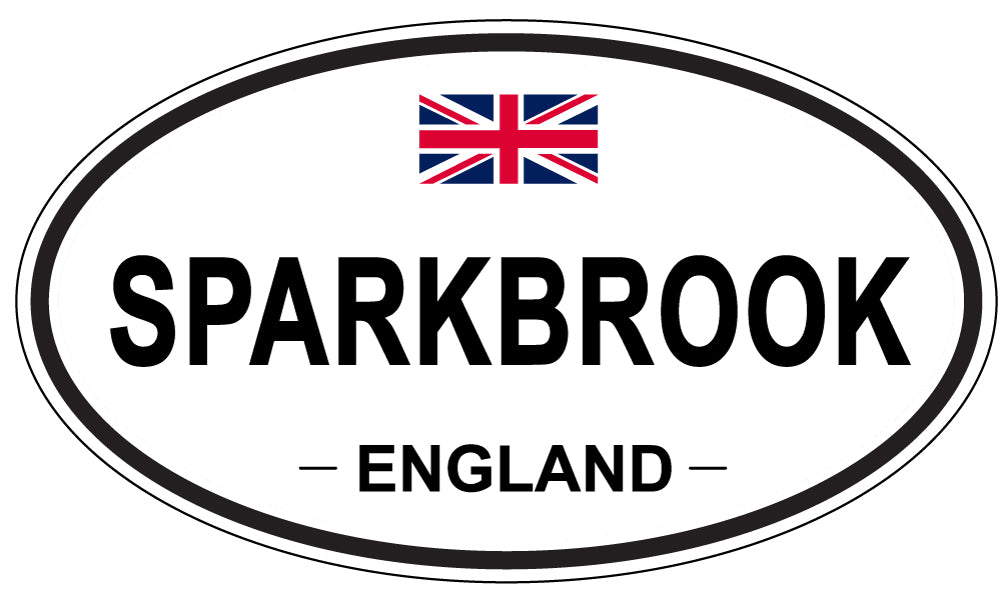 SPARKBROOK, ENGLAND - Oval Sticker