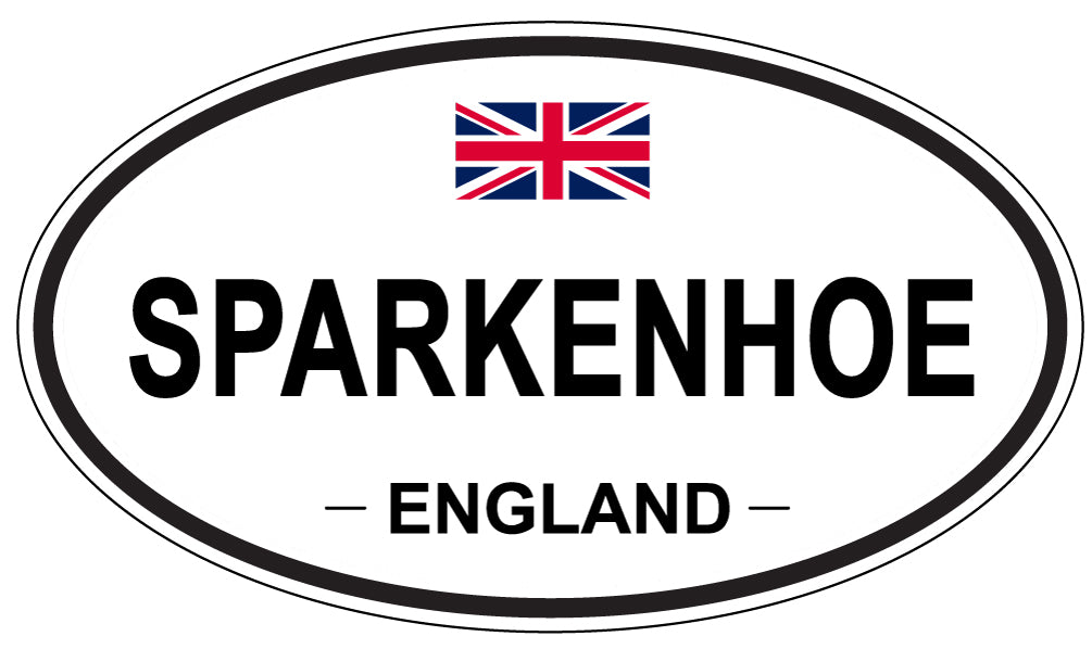 SPARKENHOE, ENGLAND - Oval Sticker