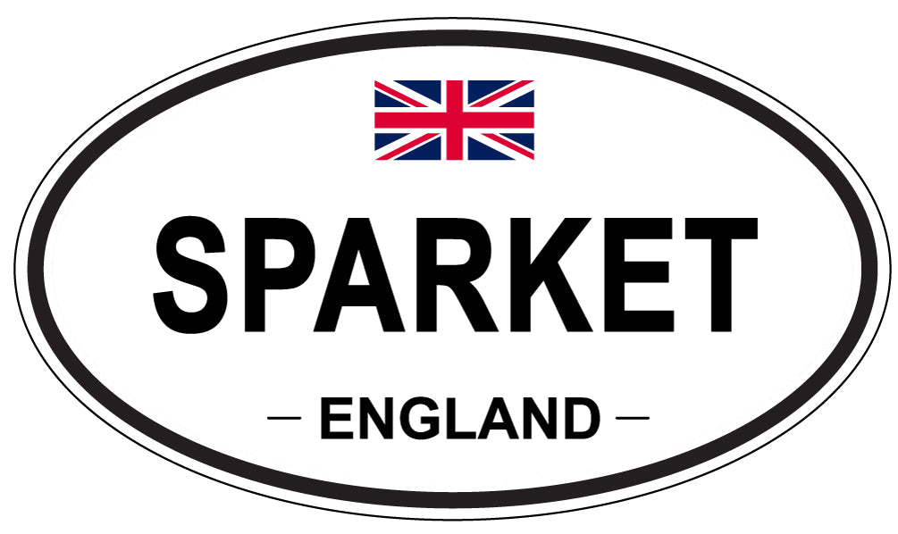 SPARKET, ENGLAND - Oval Sticker
