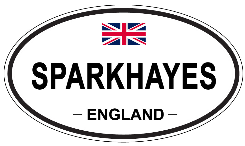 SPARKHAYES, ENGLAND - Oval Sticker
