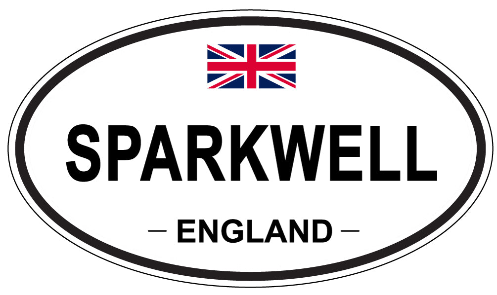 SPARKWELL, ENGLAND - Oval Sticker
