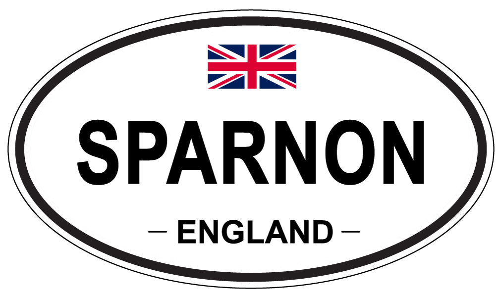 SPARNON, ENGLAND - Oval Sticker