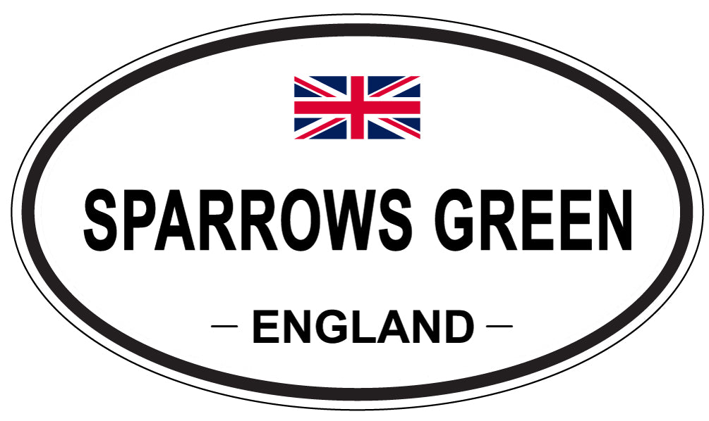 SPARROWS GREEN, ENGLAND - Oval Sticker
