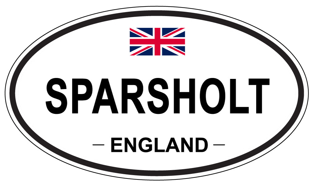 SPARSHOLT, ENGLAND - Oval Sticker