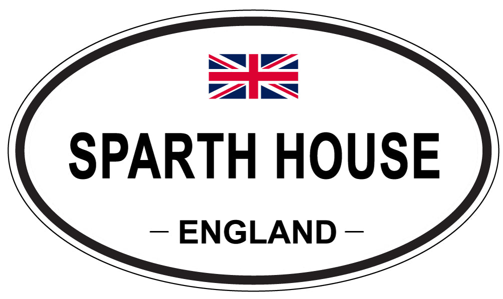 SPARTH HOUSE, ENGLAND - Oval Sticker