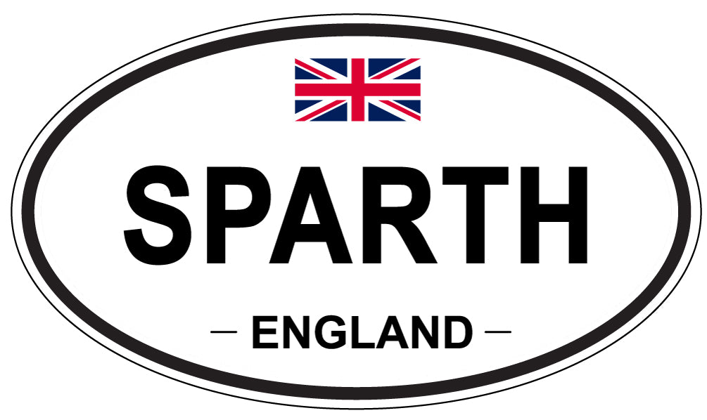SPARTH, ENGLAND - Oval Sticker