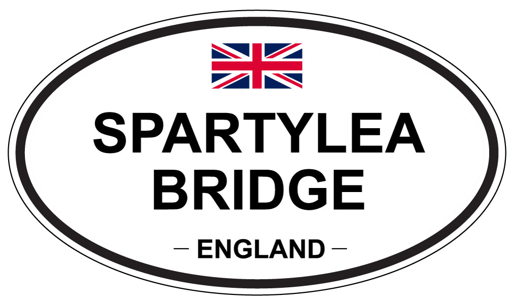 SPARTYLEA BRIDGE, ENGLAND - Oval Sticker