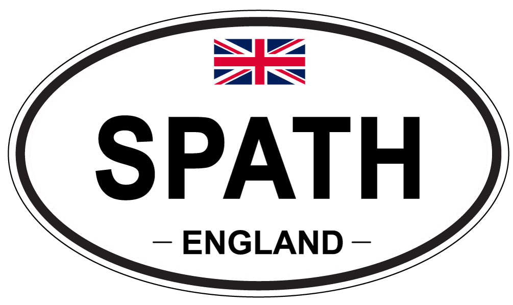 SPATH, ENGLAND - Oval Sticker