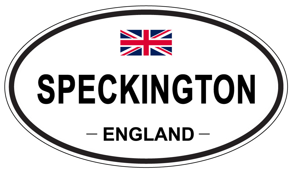 SPECKINGTON, ENGLAND - Oval Sticker