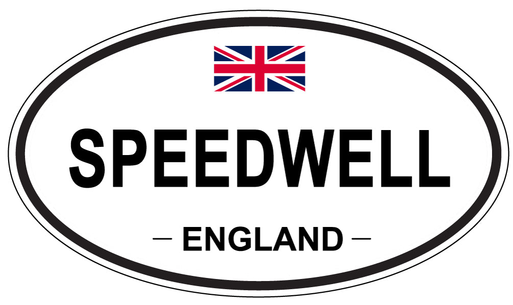 SPEEDWELL, ENGLAND - Oval Sticker