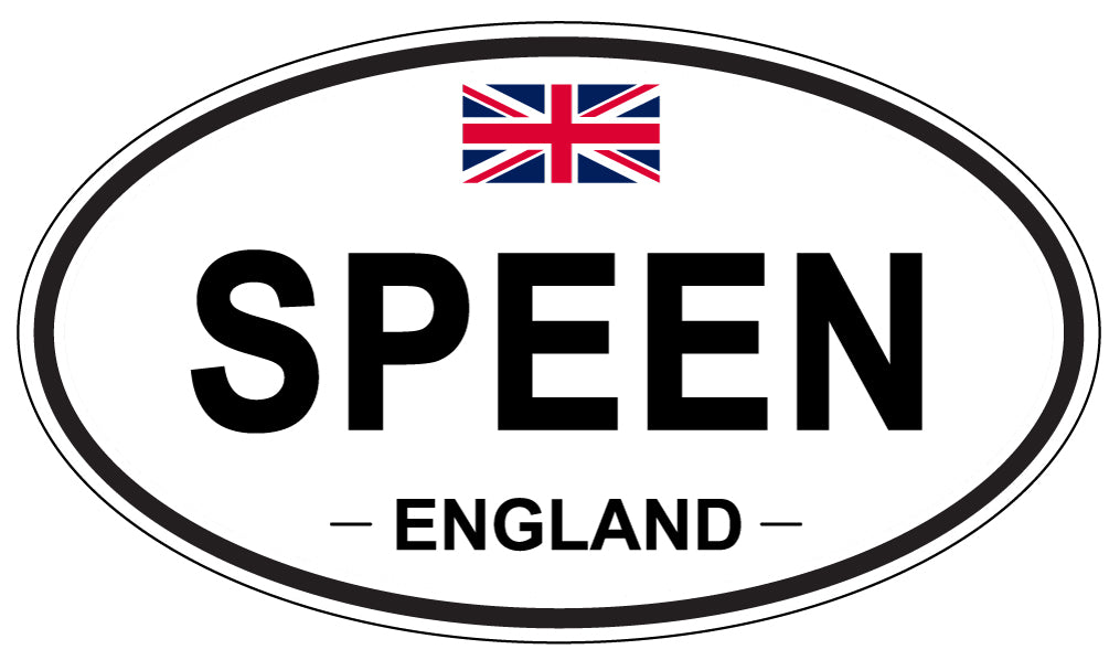 SPEEN, ENGLAND - Oval Sticker