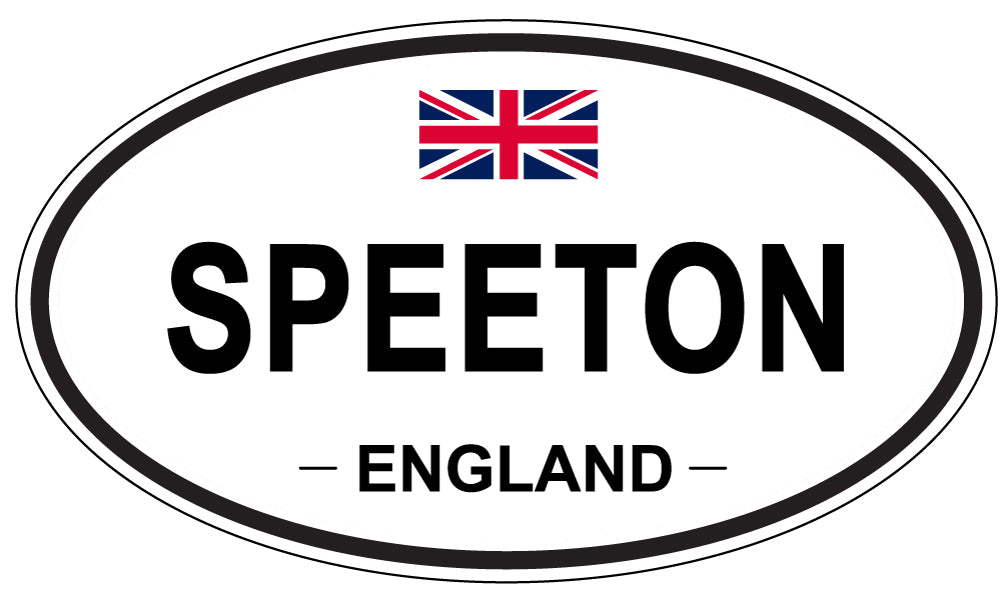 SPEETON, ENGLAND - Oval Sticker