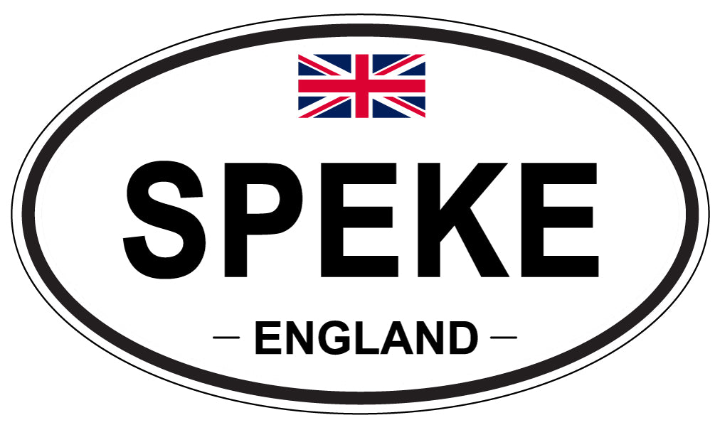 SPEKE, ENGLAND - Oval Sticker