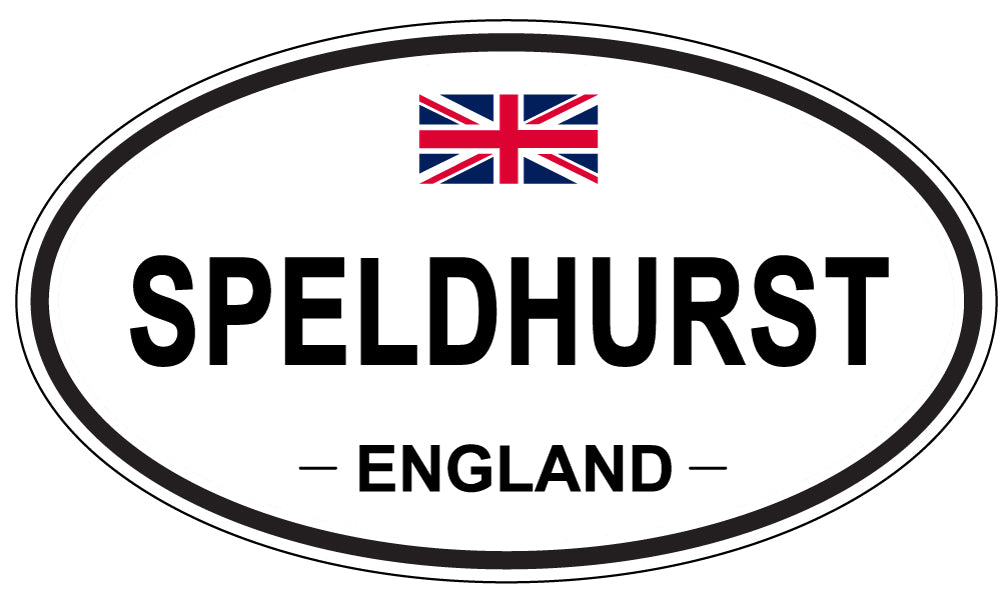 SPELDHURST, ENGLAND - Oval Sticker