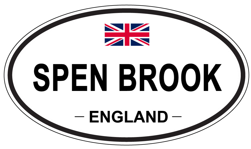 SPEN BROOK, ENGLAND - Oval Sticker