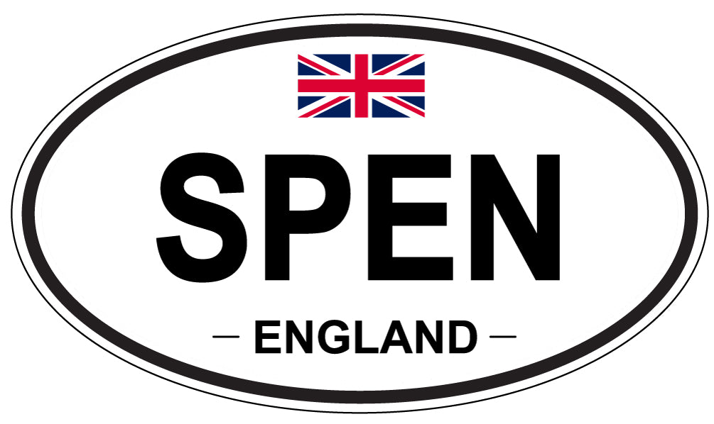 SPEN, ENGLAND - Oval Sticker
