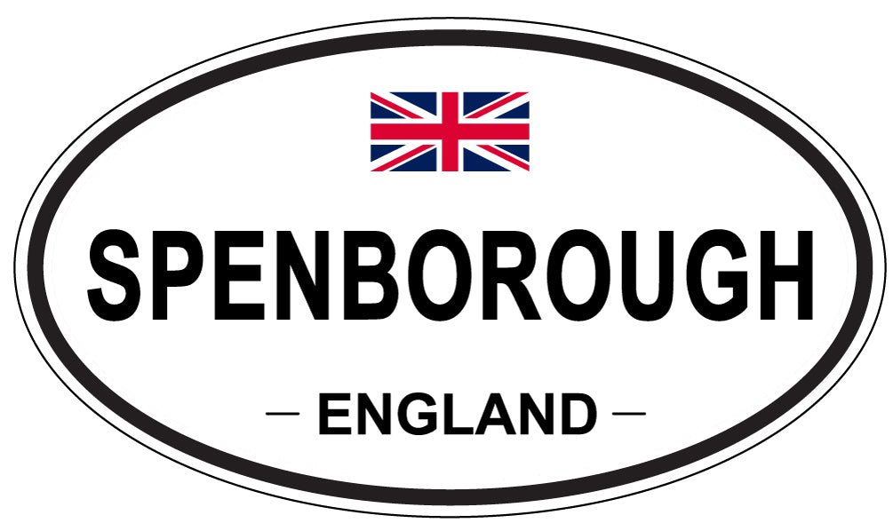 SPENBOROUGH, ENGLAND - Oval Sticker