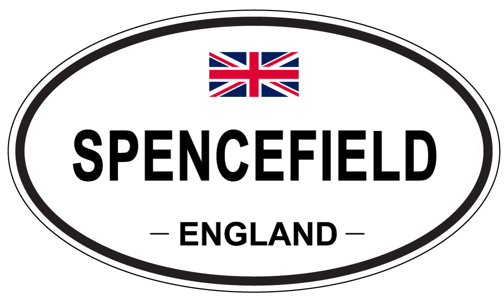 SPENCEFIELD, ENGLAND - Oval Sticker