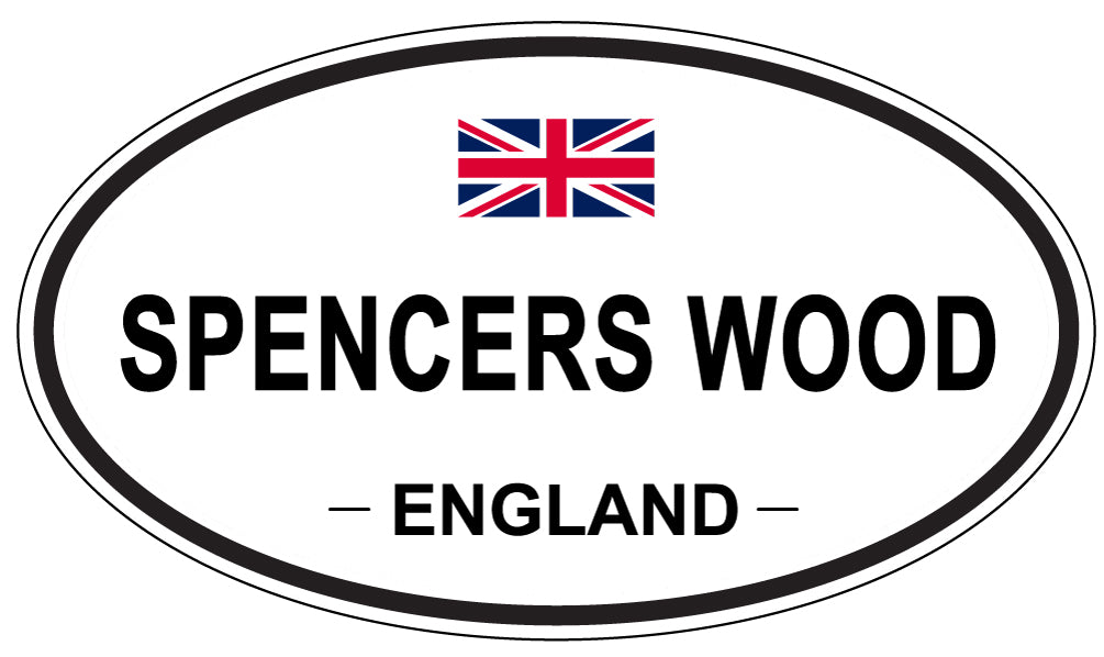 SPENCERS WOOD, ENGLAND - Oval Sticker