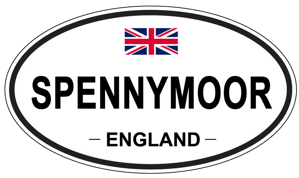 SPENNYMOOR, ENGLAND - Oval Sticker