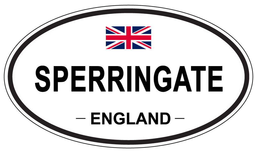 SPERRINGATE, ENGLAND - Oval Sticker