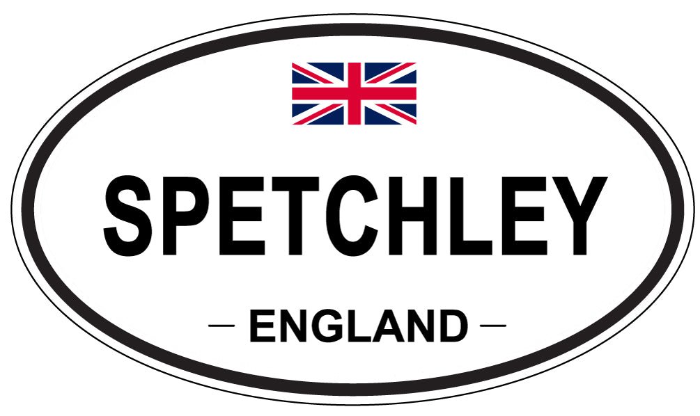 SPETCHLEY, ENGLAND - Oval Sticker