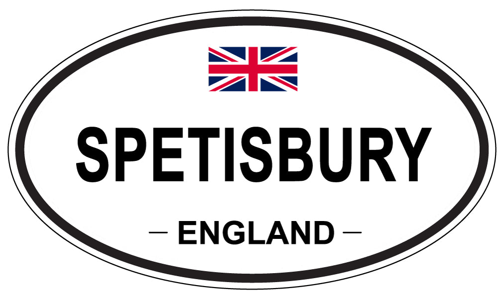 SPETISBURY, ENGLAND - Oval Sticker