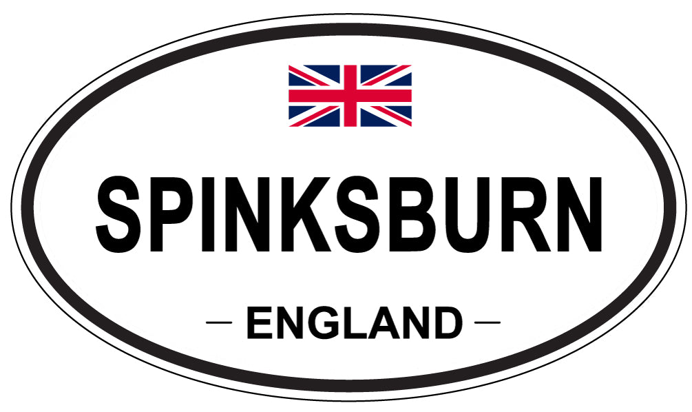 SPINKSBURN, ENGLAND - Oval Sticker
