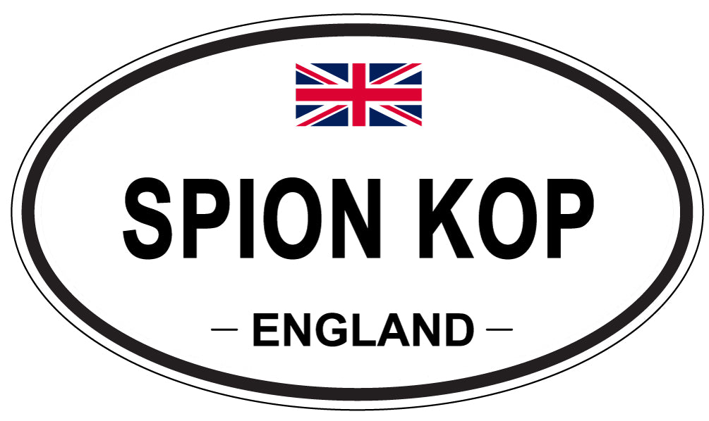 SPION KOP, ENGLAND - Oval Sticker
