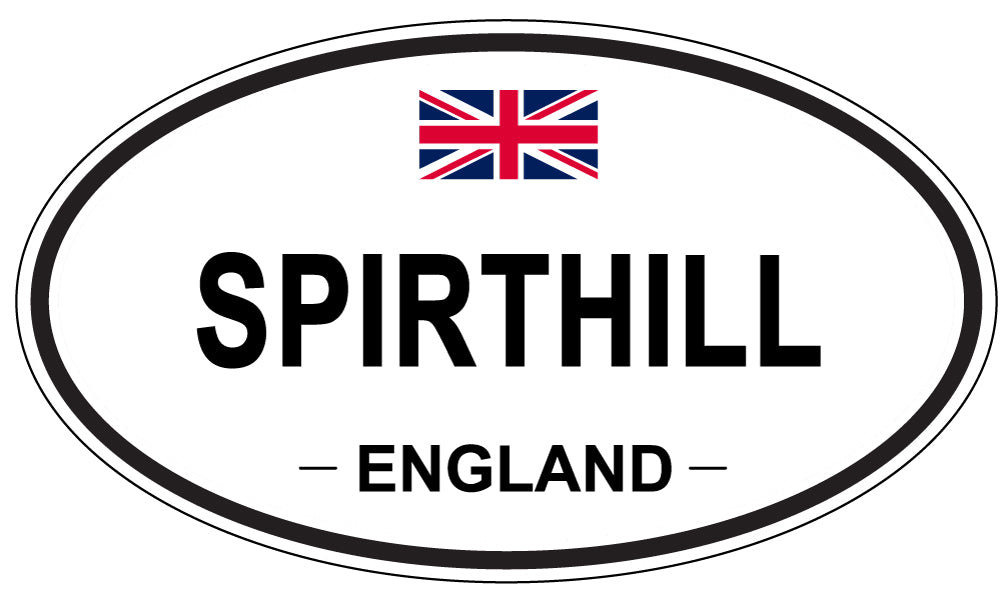 SPIRTHILL, ENGLAND - Oval Sticker