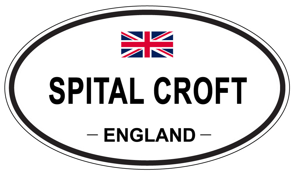 SPITAL CROFT, ENGLAND - Oval Sticker