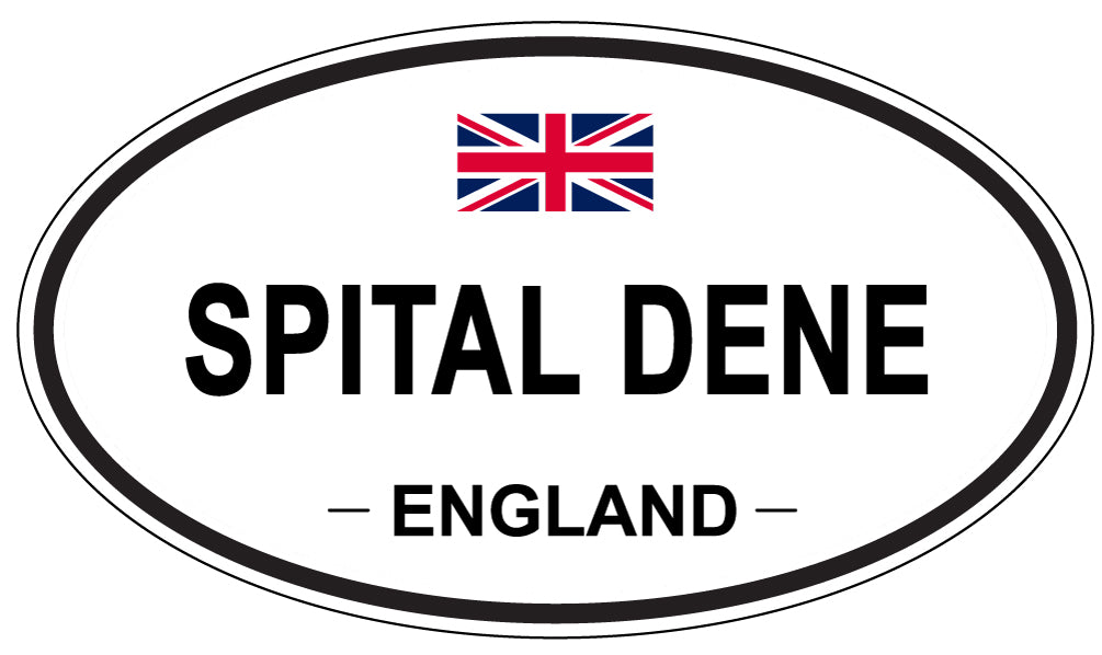 SPITAL DENE, ENGLAND - Oval Sticker