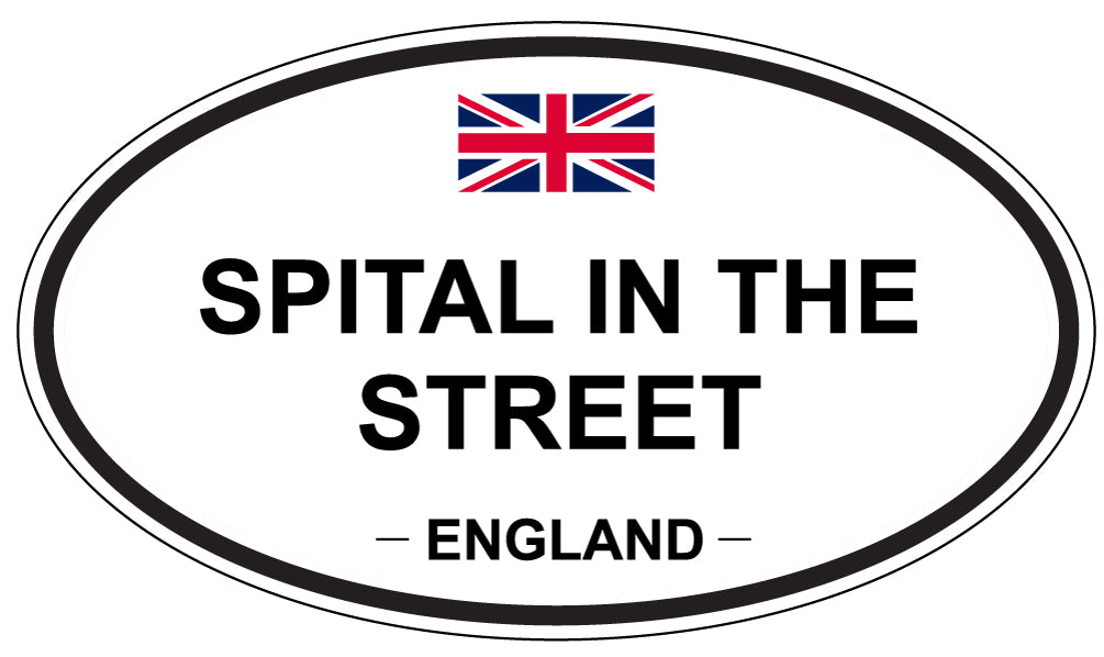 SPITAL IN THE STREET, ENGLAND - Oval Sticker