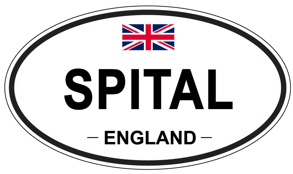 SPITAL, ENGLAND - Oval Sticker