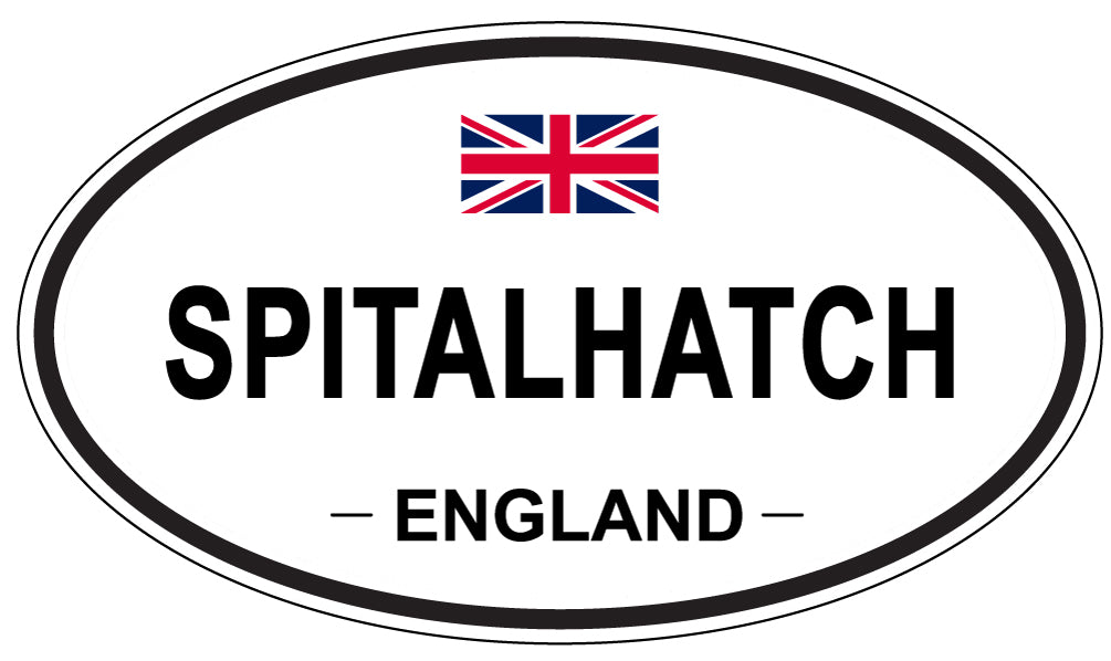 SPITALHATCH, ENGLAND - Oval Sticker