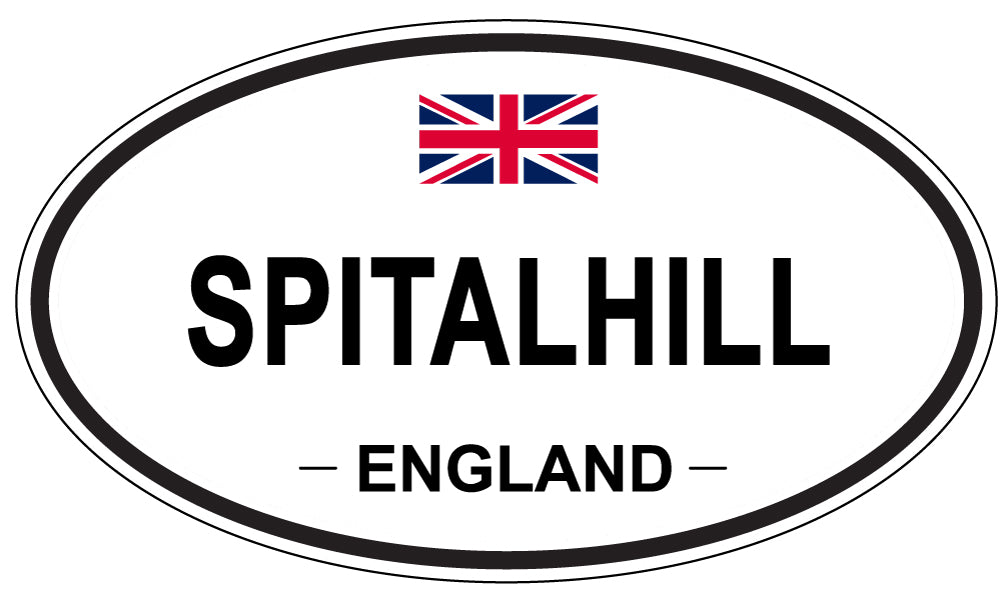 SPITALHILL, ENGLAND - Oval Sticker