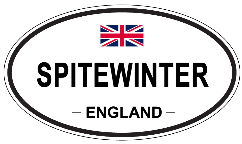 SPITEWINTER, ENGLAND - Oval Sticker