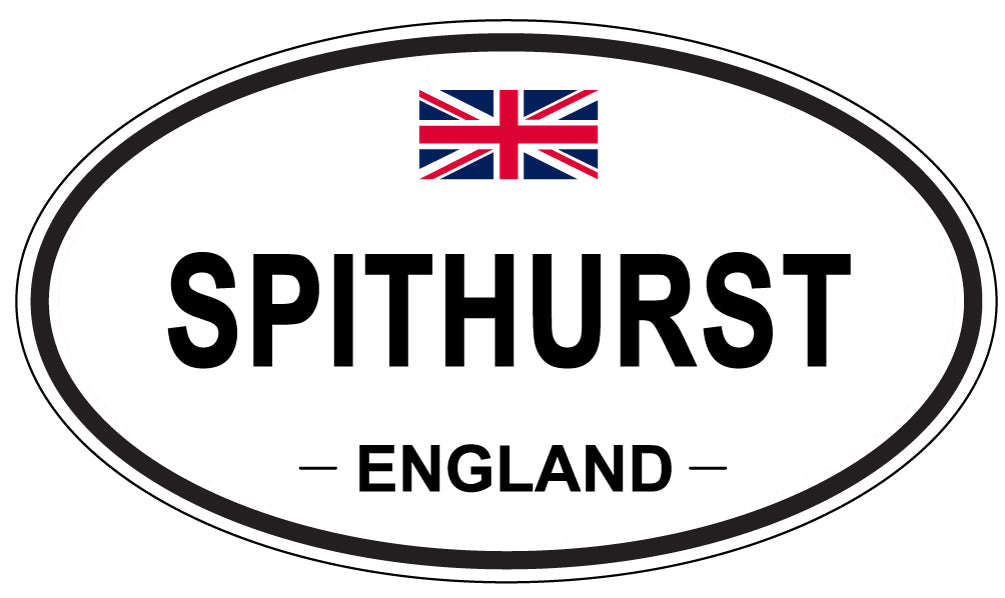SPITHURST, ENGLAND - Oval Sticker