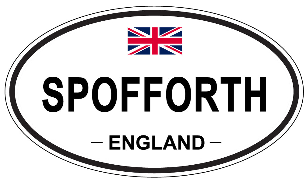 SPOFFORTH, ENGLAND - Oval Sticker