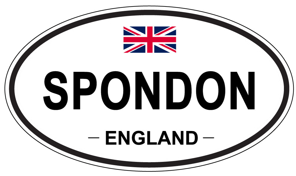 SPONDON, ENGLAND - Oval Sticker