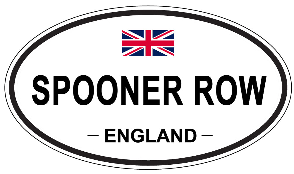 SPOONER ROW, ENGLAND - Oval Sticker