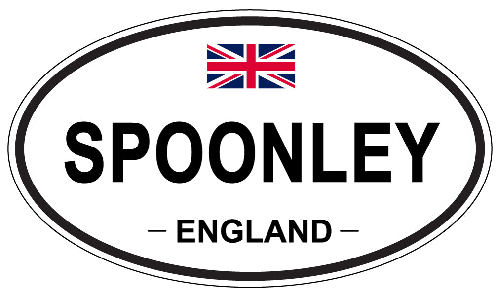 SPOONLEY, ENGLAND - Oval Sticker
