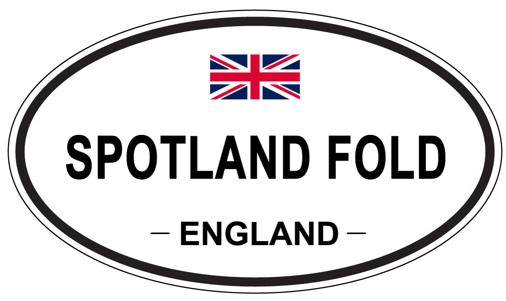SPOTLAND FOLD, ENGLAND - Oval Sticker