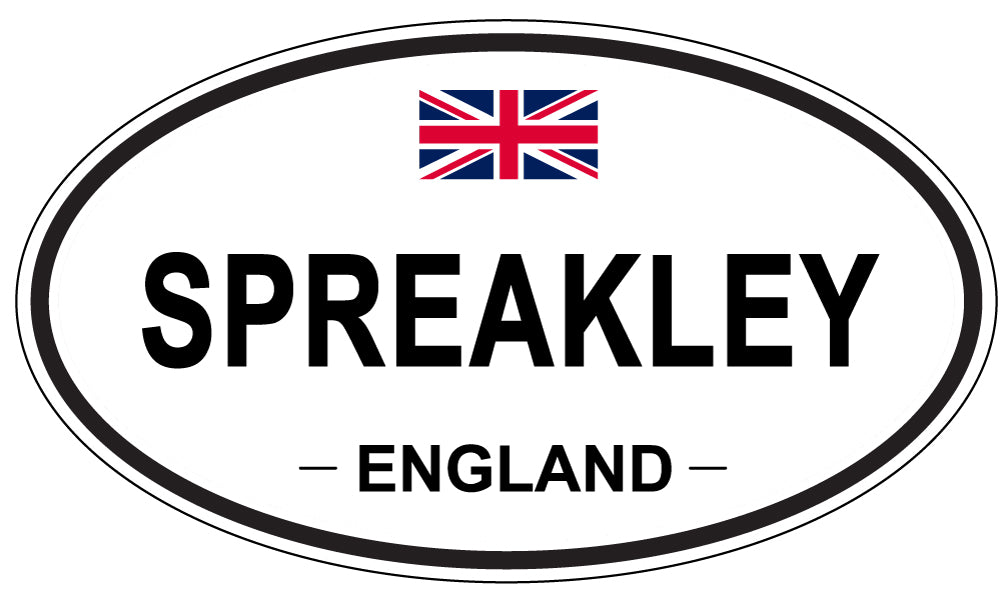 SPREAKLEY, ENGLAND - Oval Sticker