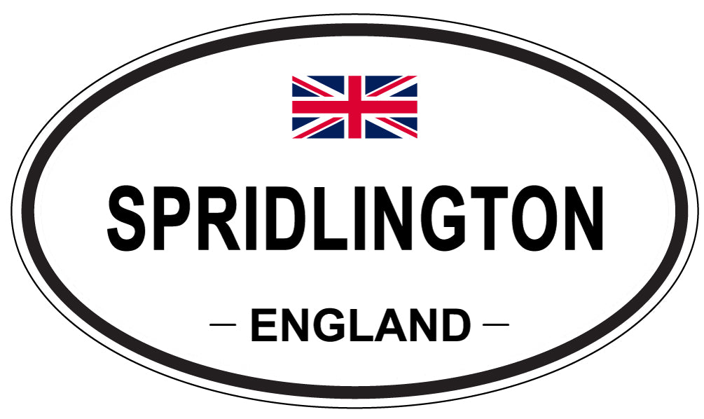 SPRIDLINGTON, ENGLAND - Oval Sticker