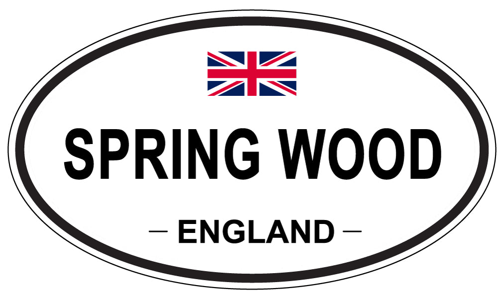 SPRING WOOD, ENGLAND - Oval Sticker