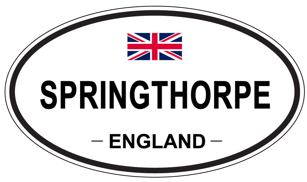 SPRINGTHORPE, ENGLAND - Oval Sticker
